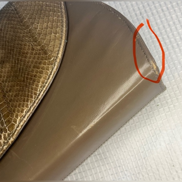 Florsheim Signature Snakeskin Brown Clutch - Picture 4 of 15